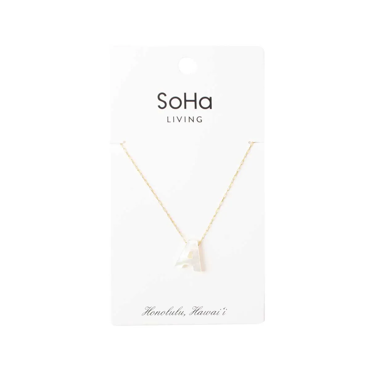 PEARL LETTER GOLD CHAIN NECKLACE