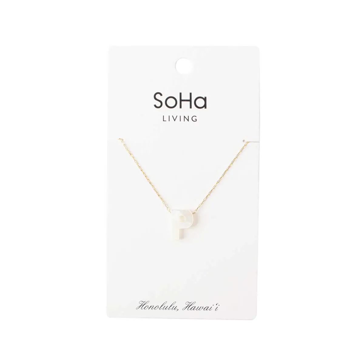 PEARL LETTER GOLD CHAIN NECKLACE