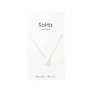 PEARL LETTER GOLD CHAIN NECKLACE