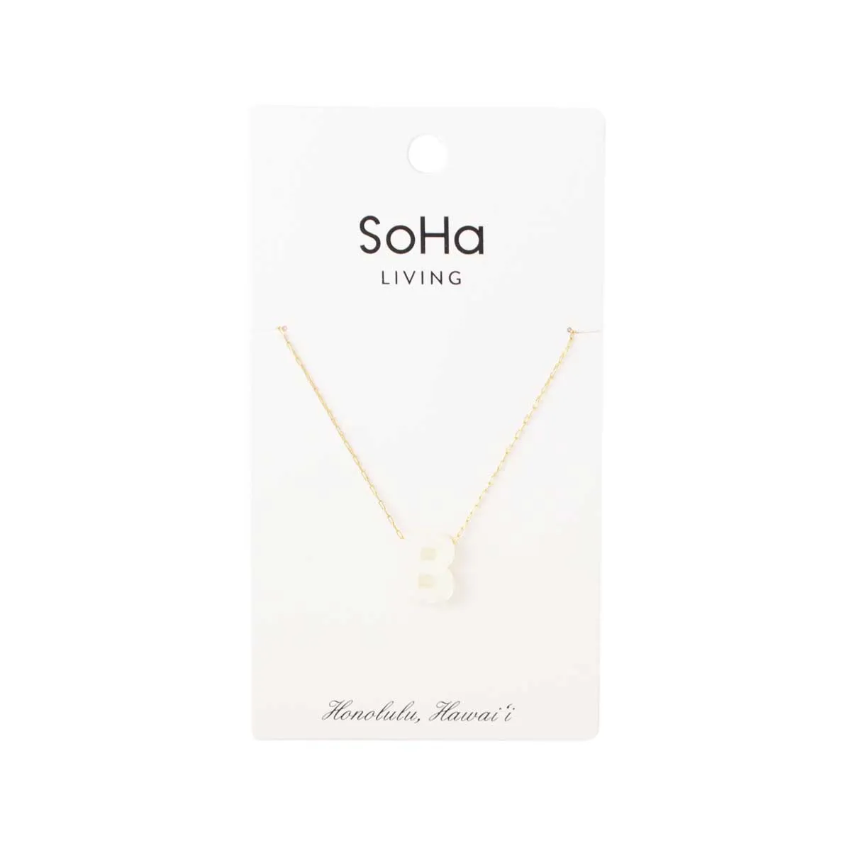 PEARL LETTER GOLD CHAIN NECKLACE