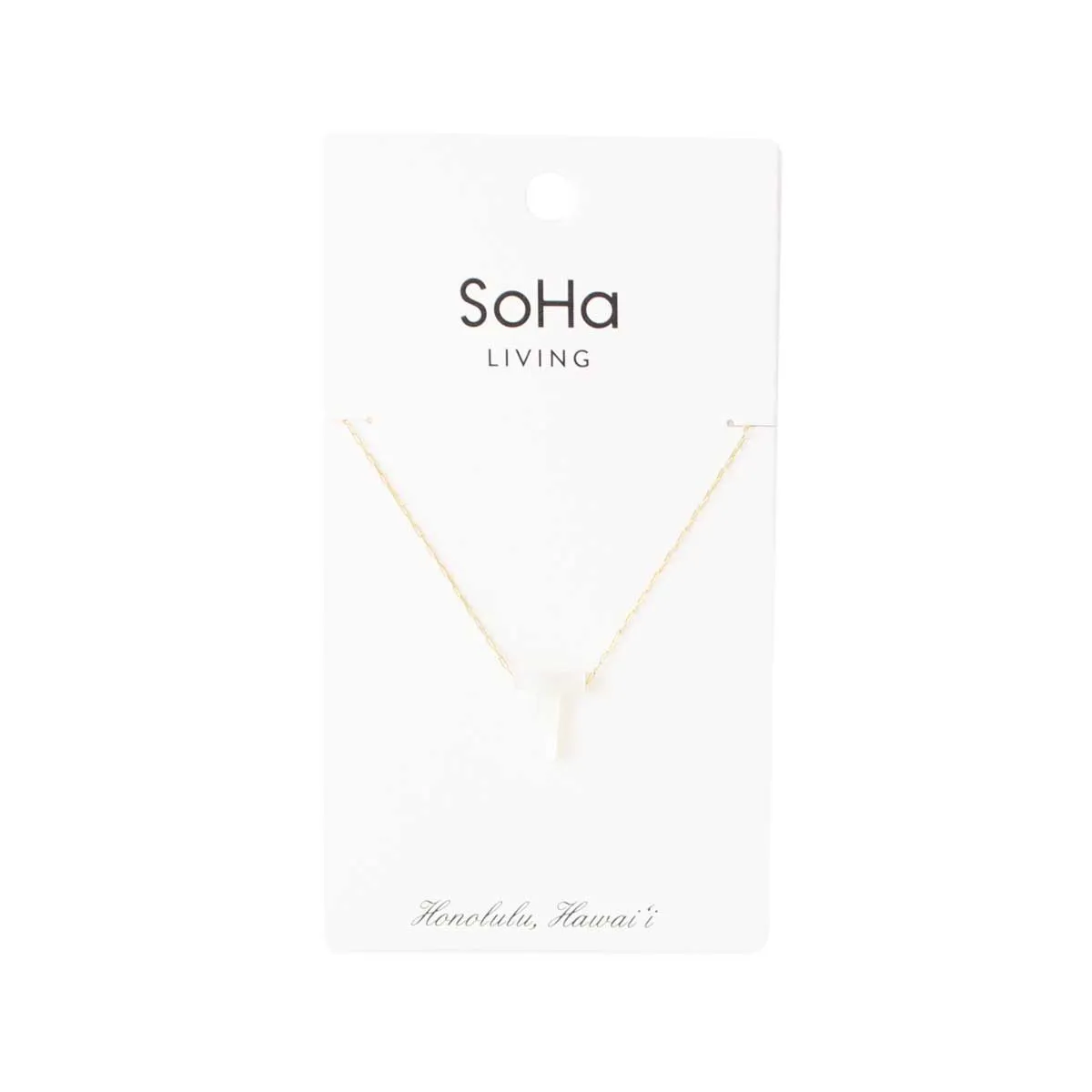 PEARL LETTER GOLD CHAIN NECKLACE