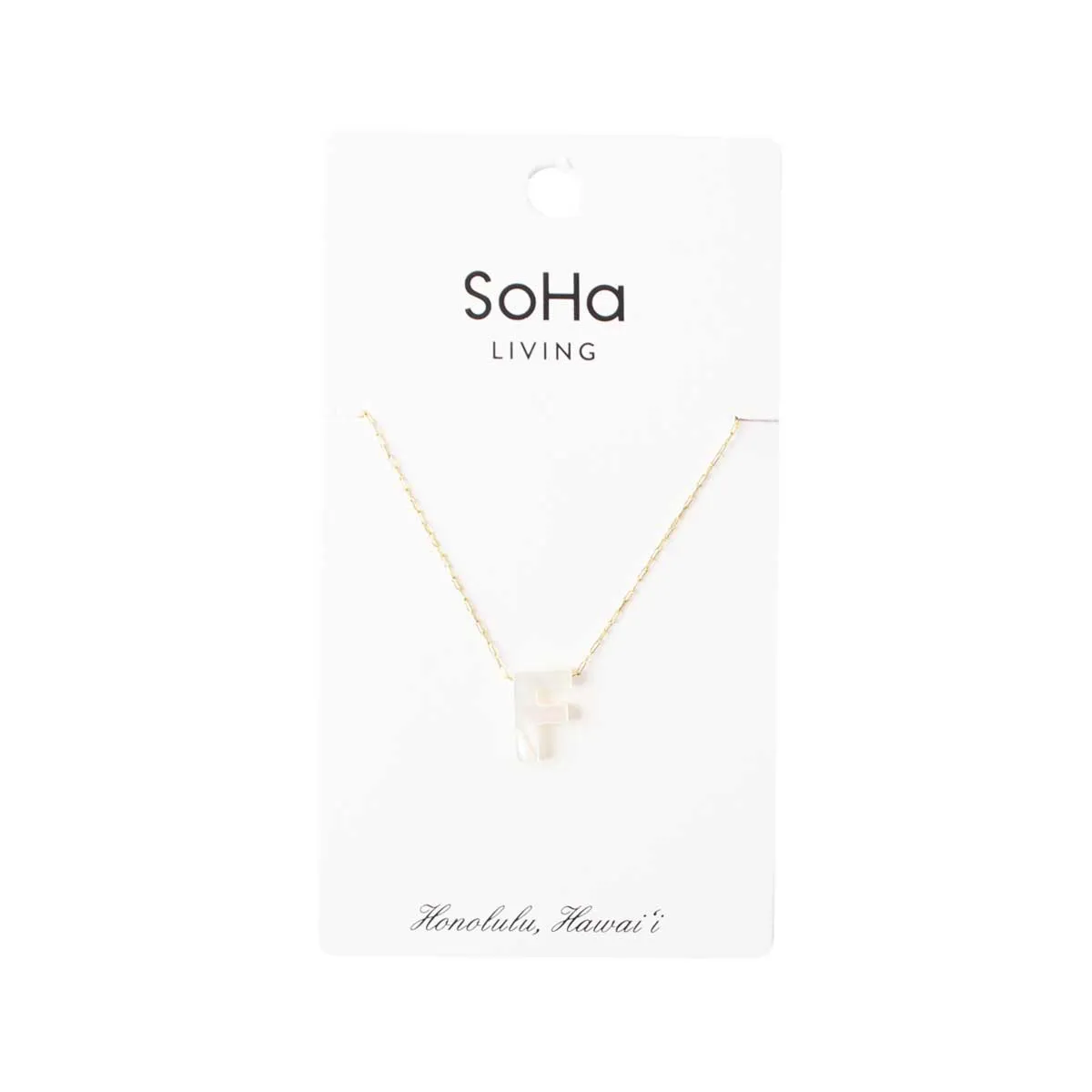 PEARL LETTER GOLD CHAIN NECKLACE