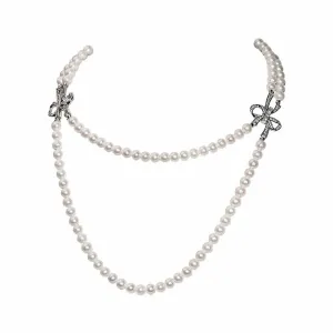 Princess Length 2-layer Freshwater Pearl Necklace WN00227