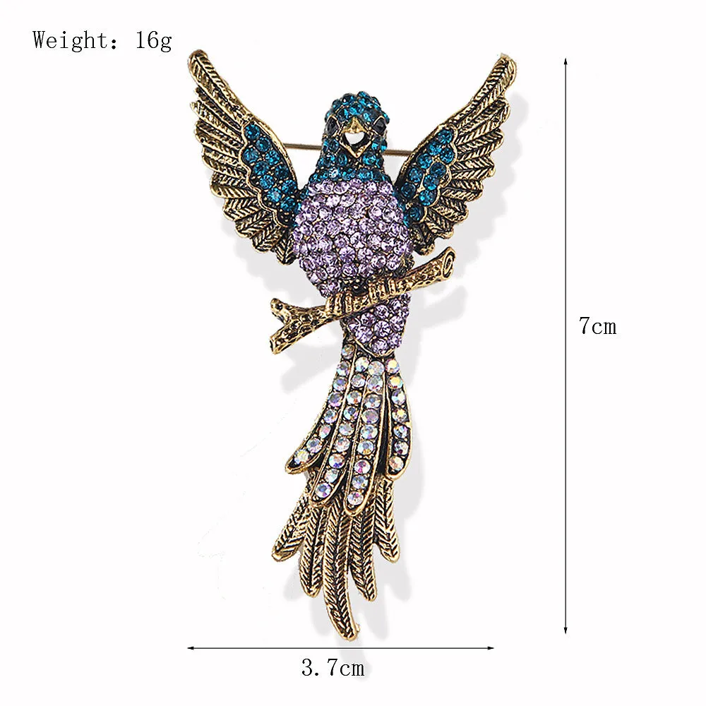 SB359 - Colorful Bird Brooch