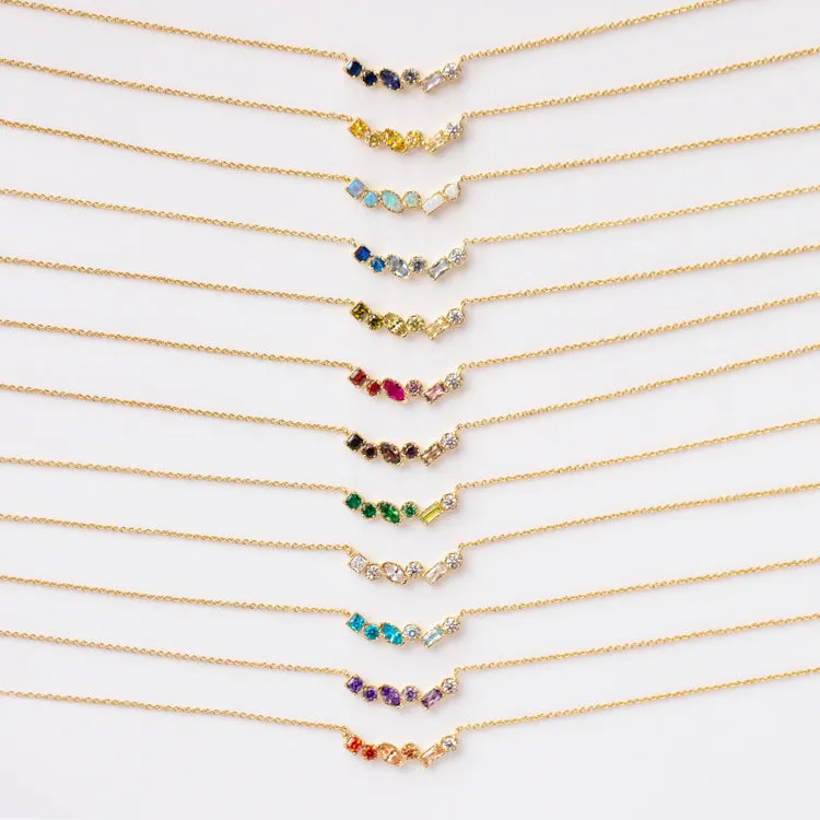 Shades of You Ombre Birthstone Necklace