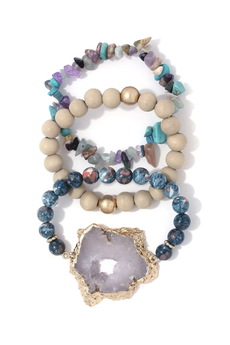 Siempre Druzy Bracelet Sets