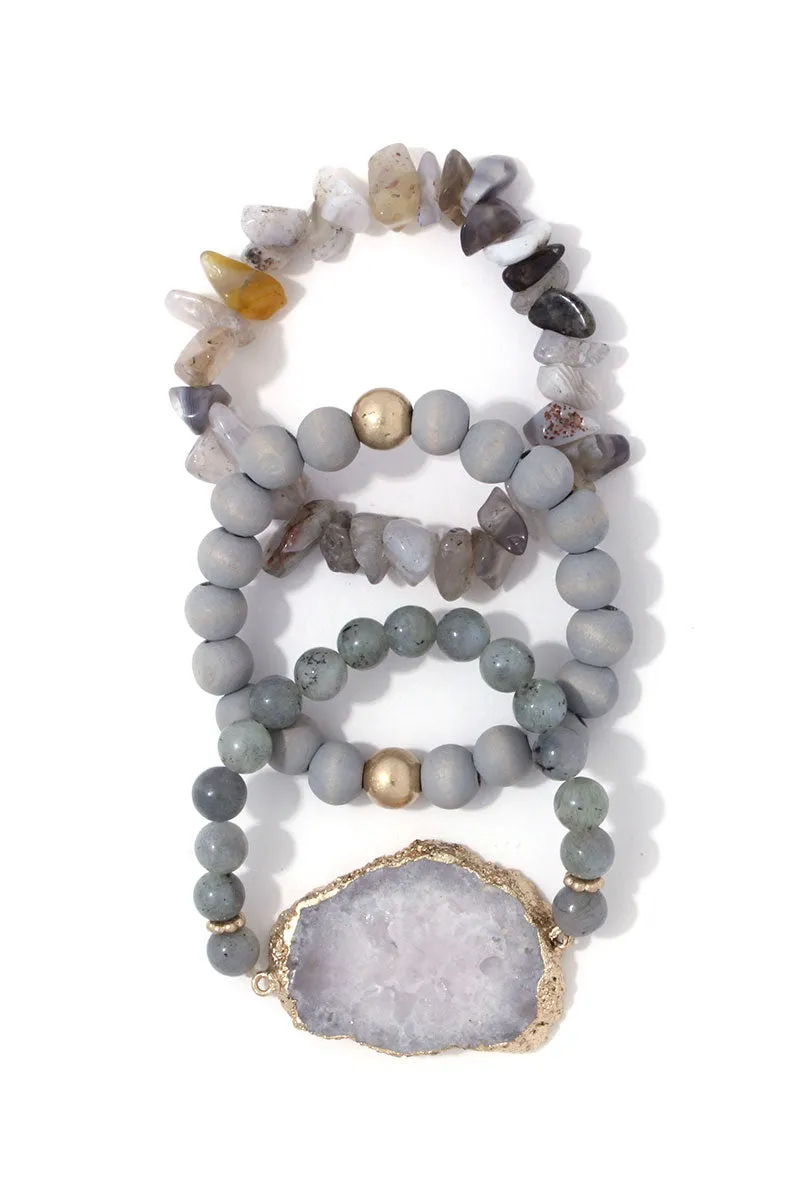 Siempre Druzy Bracelet Sets