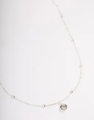 Silver Diamante Satelite Chain Necklace