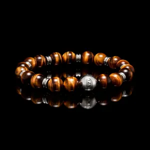 Silver Tiger Eye Chakra Bracelet