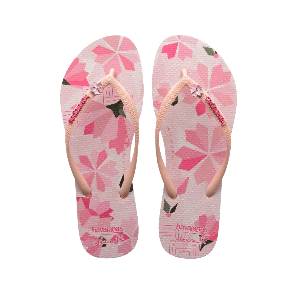 Slim Sakura Flip Flops