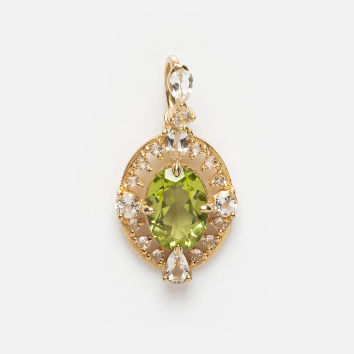 Solid Gold 2024 August Capsule Vintage Inspired Peridot Charm