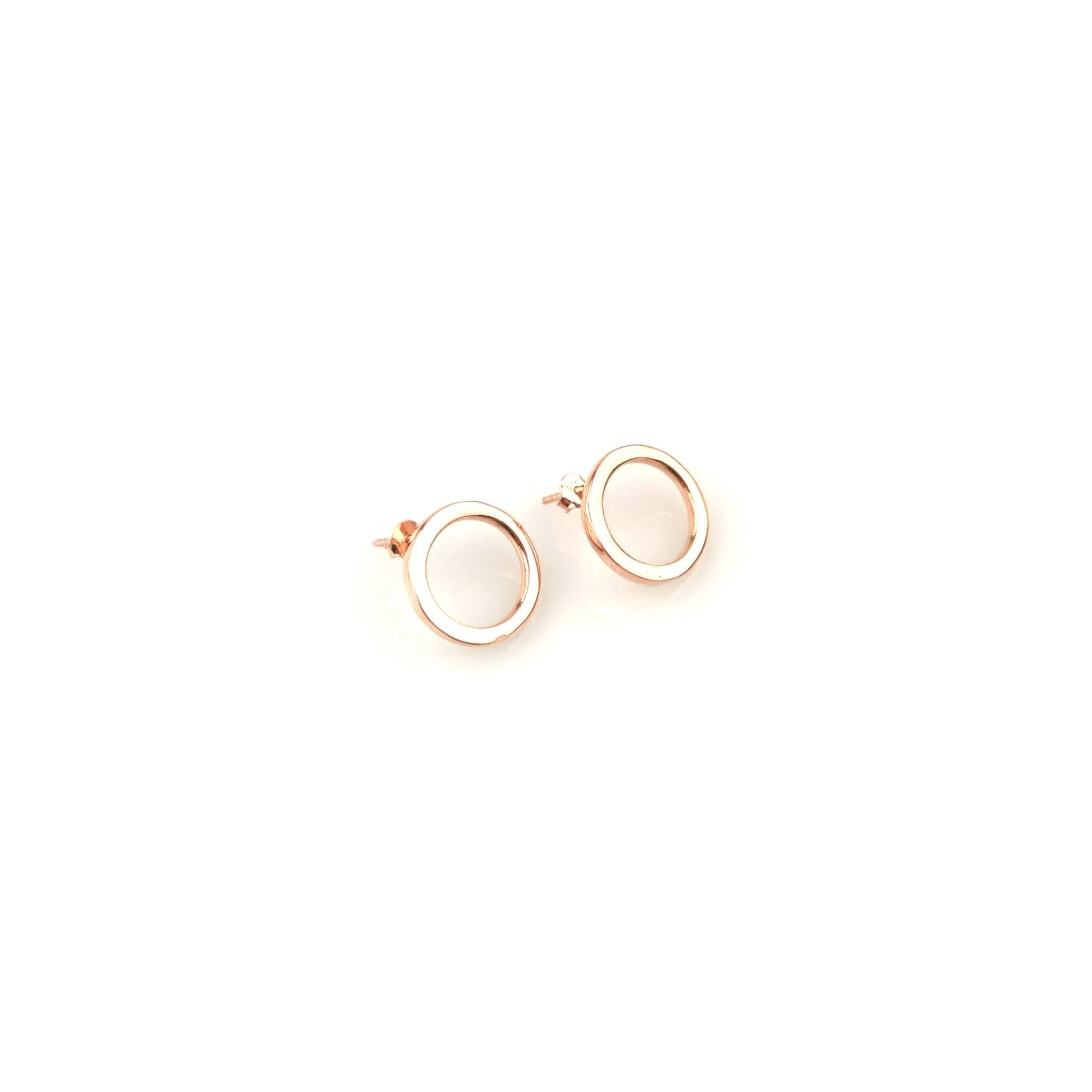 Stud earrings, Round Sterling silver earrings, Dainty Silver earrings