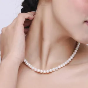 Timeless Natural Pearl Necklace| 925 Silver - From Purl