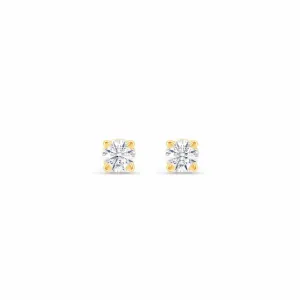 Tiny Diamond Stud Earrings, 2mm, 2.5mm, 3mm